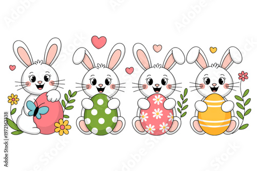 A playful group of cartoon elephants floating in the sky Vector