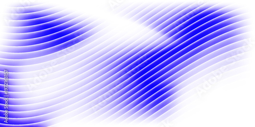 Abstract vertical blue light bar pattern background with glowing cyan center, creating a vibrant digital sound wave or equalizer effect, isolated on