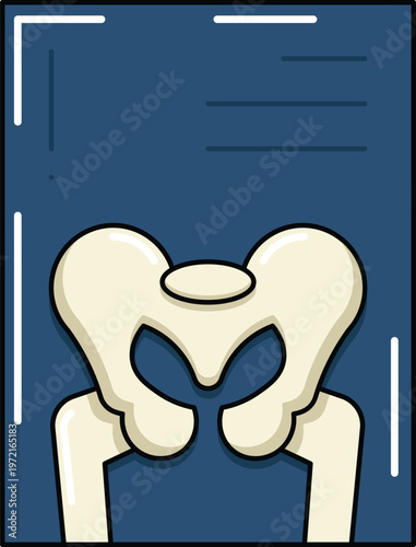 Design X-ray Spot Illustration Flat Icon