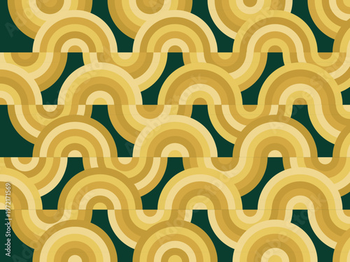 Gatsby Style Decorative Arch Seamless Vintage Design Wallpaper