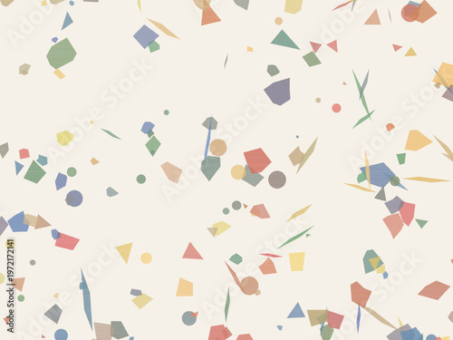 Modern Terrazzo Pattern Colorful Stone Chips Trendy Background