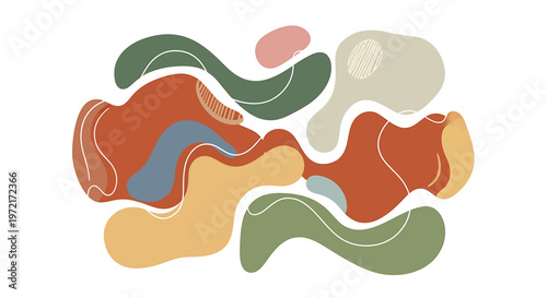 Colorful abstract shapes and forms 6.