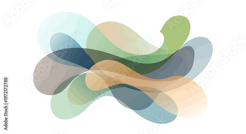 Colorful abstract shapes design element 3.