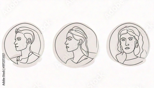 Ancient Roman coins depicting portraits of emperors, historical artifacts.