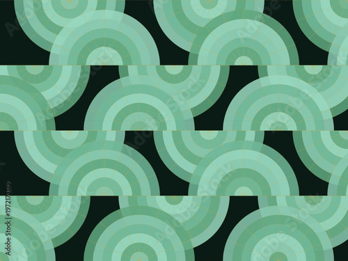 Golden Radiating Fan Arches Ornate Classic Decorative Backdrop