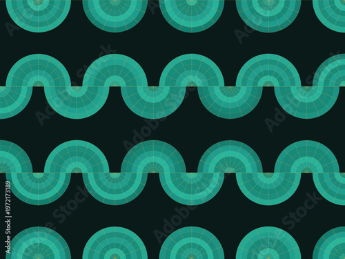 Elegant Art Deco Fan Pattern Gold Geometric Luxury Background