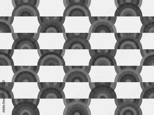 Elegant Art Deco Fan Pattern Gold Geometric Luxury Background