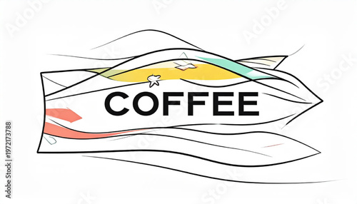 Artistic Coffee Design - A Unique and Creative Beverage Concept.