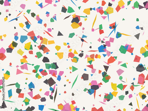 Pastel Terrazzo Texture Scattered Fragments Surface Design
