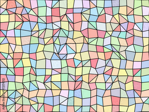 Vibrant Stained Glass Texture Geometric Cells Artistic Design