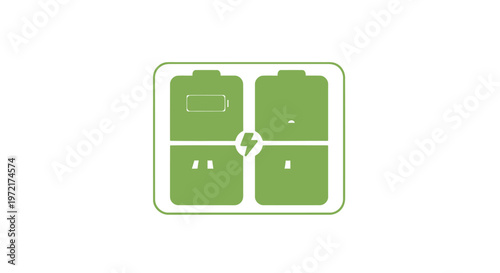 Green Lunch Box with Compartments for Food Storage.