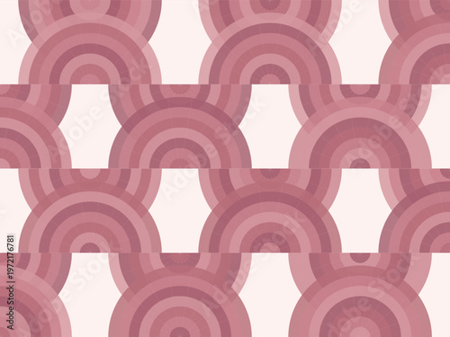 Luxury Geometric Fan Motif Elegant Abstract Vector Background