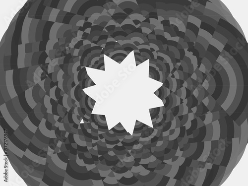 Golden Radiating Fan Arches Ornate Classic Decorative Backdrop