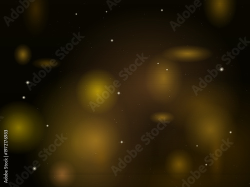 Mysterious Deep Space Nebula Luminous Stars Dark Background