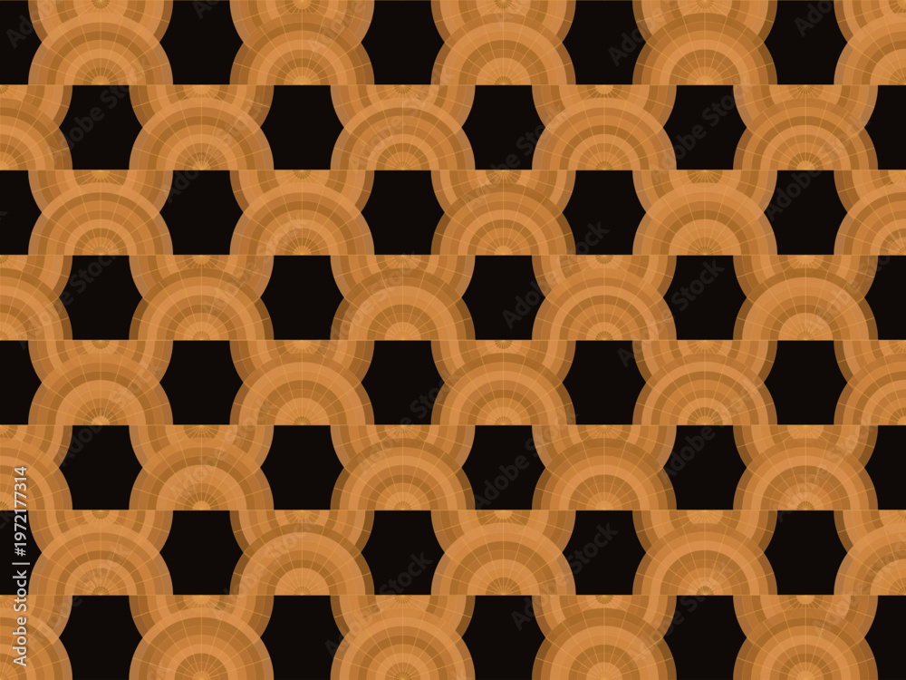 Fototapeta premium Elegant Art Deco Fan Pattern Gold Geometric Luxury Background