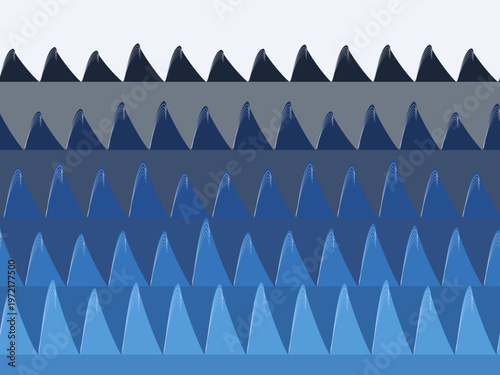 Japanese Wave Pattern Traditional Ocean Blue Stylized Background