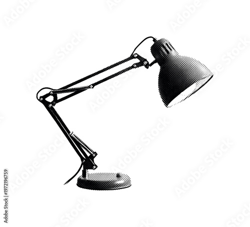 A classic desk with a single office lamp casting sharp venetian blind shadows across its surface, slightly tilted and partially cropped, evoking noir tension,