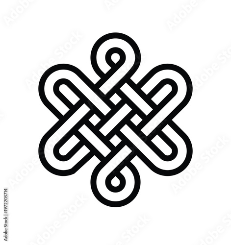 Tuvan knot of happiness and peace