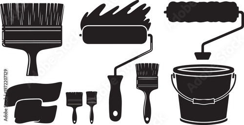 Painting tools and equipment for home renovation projects and decoration