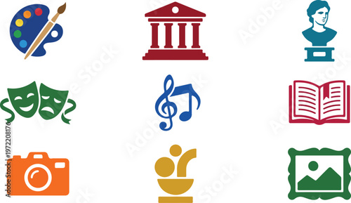 69_Icon-set-for-Art-Culture-featuring-symbols-like-pa