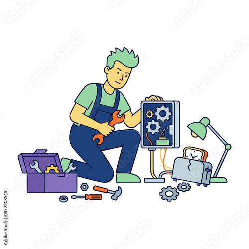 Illustration of a Technician