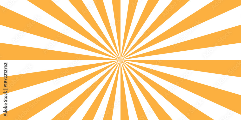 Fototapeta premium abstract orange and white retro with sunburst pattern orange and white design. Vintage sunrays illustration swirl line. sun beam vector banner design and comic burst gradient concept pa