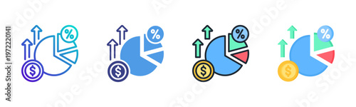 Margin Icon Set Vector Collection Isolated In Black And White