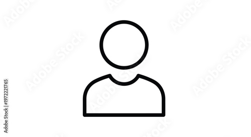Free Download Simple Outline Illustration of a Persons Silhouette on White Background. - GFXLoad