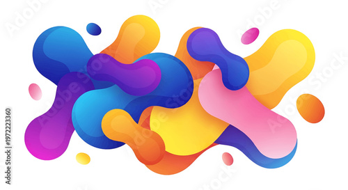 Colorful Liquid Splash Background Texture.