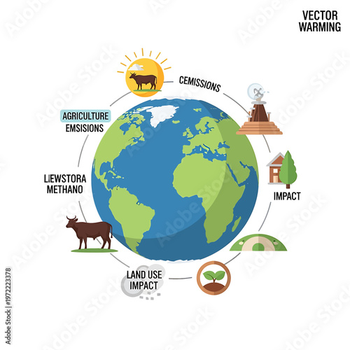 Earth with green and blue continents.