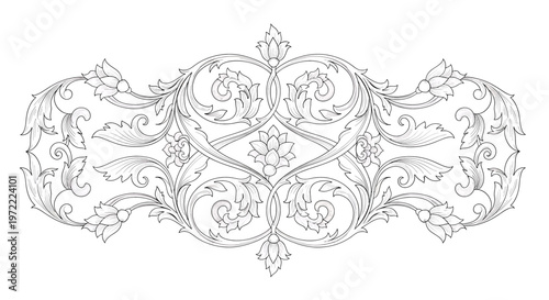 Intricate Ornate Design Pattern Element.