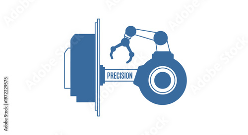 Precision Robotic Arm Performing Industrial Automation Tasks Efficiently.