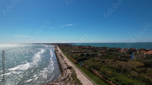 Lido die Venezia bei Malamocco - Blick Richtung Pellestrina