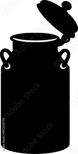 illustration of a old milk can vector design 
