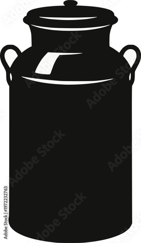 old milk jug vector design 