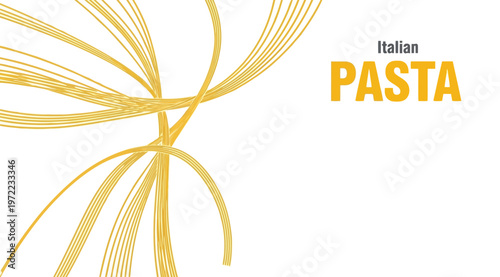 Abstract background with yellow pasta strands
