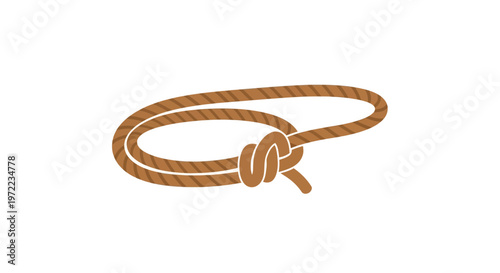 木製のロープが結ばれたシンプルなデザインのロープアクセサリーです。