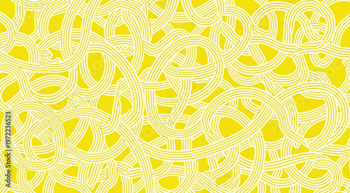 Abstract yellow noodle pattern background