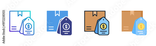 Product Icon Set Vector Collection Isolated In Black And White