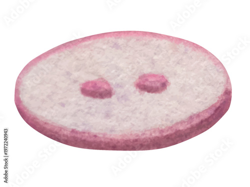 Hand drawn watercolor knitting and sewing elements set. A ball of yarn, crochet, thread, handcraft supplies, sewing, embroidering. Handmade and hobby supplies in blue, beige and pink colors. Vintage