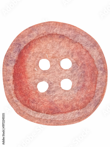 Hand drawn watercolor knitting and sewing elements set. A ball of yarn, crochet, thread, handcraft supplies, sewing, embroidering. Handmade and hobby supplies in blue, beige and pink colors. Vintage