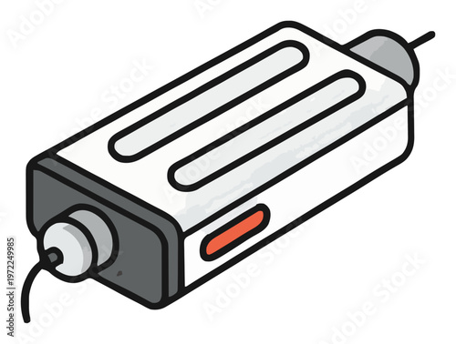 Minimalist hand warmer line art icon. Generative AI