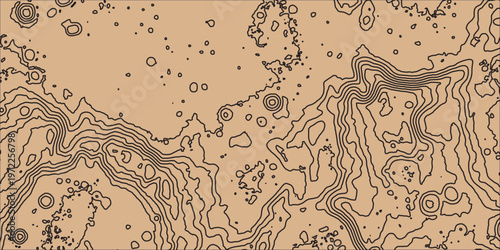 Vintage seamless vector pattern with gold fish and brown floral leaf ornaments on a beige grunge paper texture wallpaper backdrop