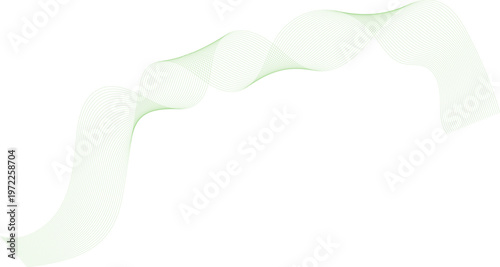 An artistic illustration of a toothbrush and toothpaste isolated on a white background featuring a blue motion wave design with a colorful light swirl and green vector curve patterns