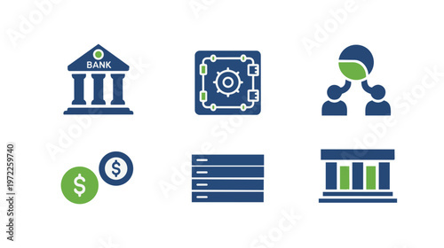 Business professionals discuss finance and banking concepts