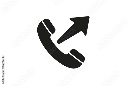 Phone arrow icon symbolizing call forwarding or redirection