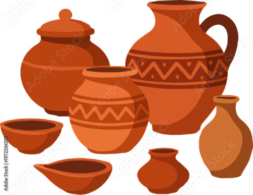 clay pots