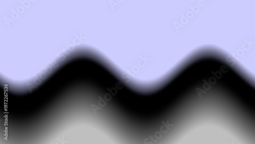 Abstract wavy background with lavender and black gradient bands creating smooth flowing motion and depth