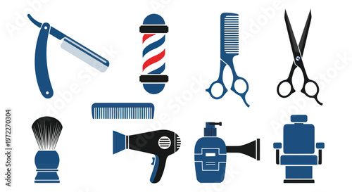 Barber Tools and Equipment Collection