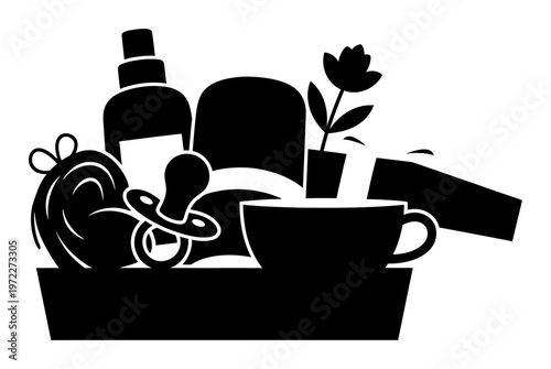 Postpartum Care Package - Minimalist Vector Illustration